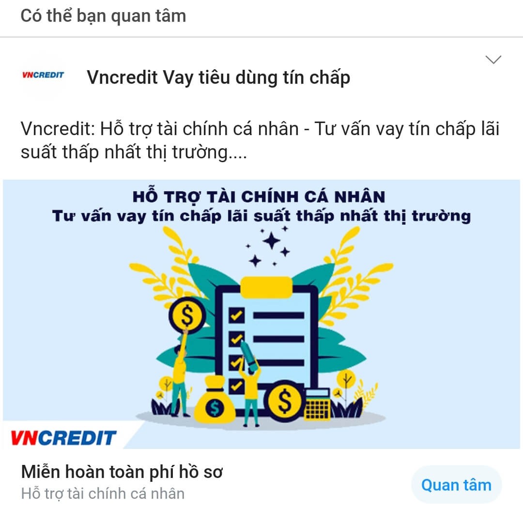 Dịch vụ tín dụng, tín chấp